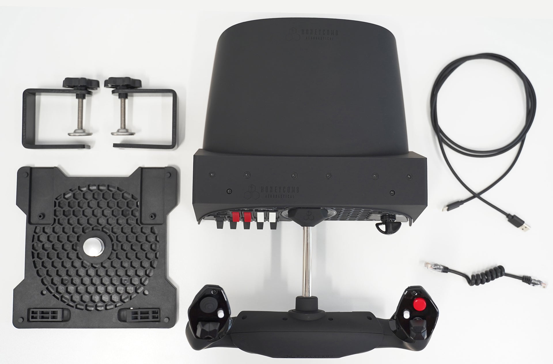 flight simulator yoke and pedals for pc Honeycomb Aeronautical Alpha Flight Controller-Yoke – Excalibur